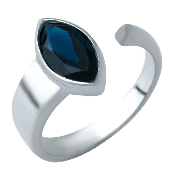 

Серебряное кольцо GS с сапфиром nano (1933121) 18 размер