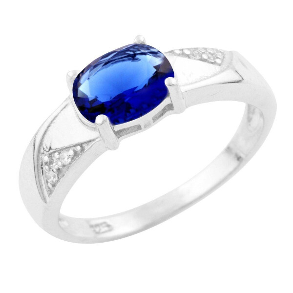 

Серебряное кольцо GS с сапфиром nano (1633670) 18 размер 2.95, 17