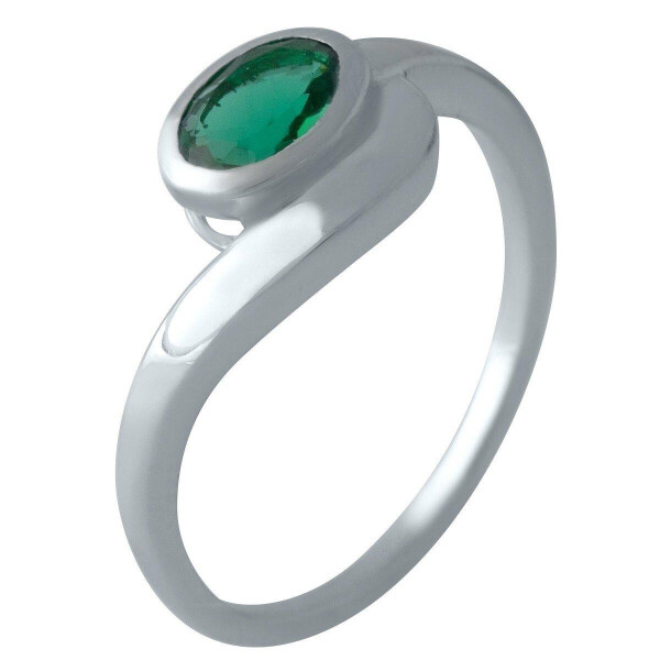 

Серебряное кольцо GS с изумрудом nano (2012771) 18 размер 2.76, 17.5