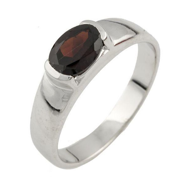 

Серебряное кольцо GS с натуральным гранатом (0478043) 17 размер