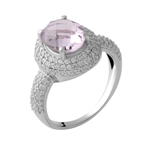 

Серебряное кольцо GS с натуральным аметистом (2048664) 17 размер