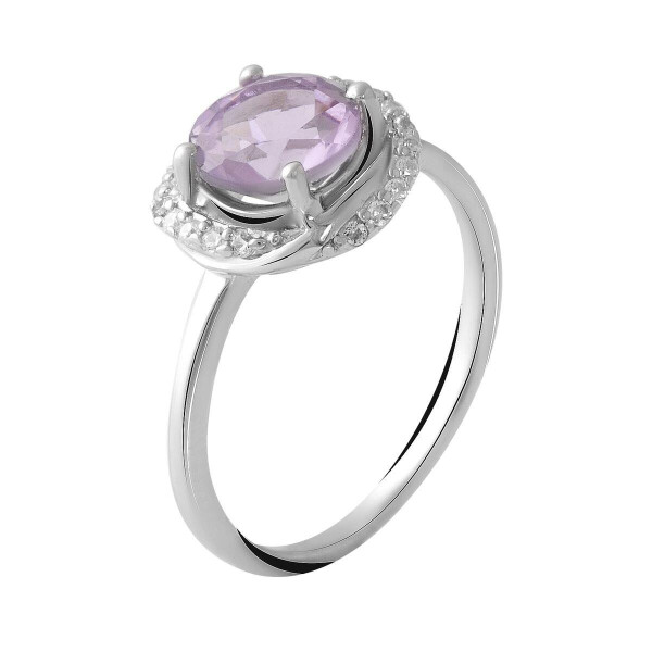 

Серебряное кольцо GS с натуральным аметистом (2048787) 17.5 размер