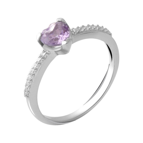

Серебряное кольцо GS с натуральным аметистом (2048824) 18 размер 1.75, 17