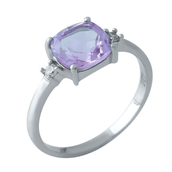 

Серебряное кольцо GS с натуральным аметистом (1965955) 16 размер