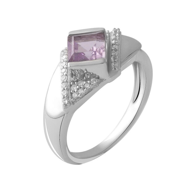 

Серебряное кольцо GS с натуральным аметистом (2048770) 18 размер 4.26, 17.5