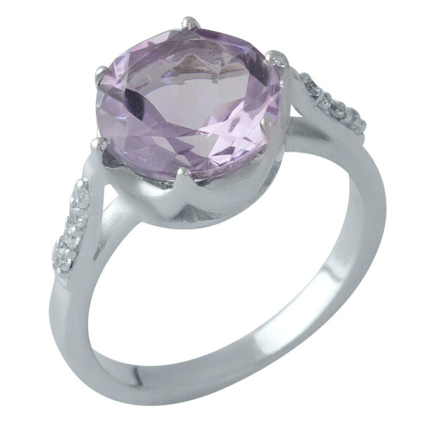 

Серебряное кольцо GS с натуральным аметистом (1996331) 18 размер 4.22, 17