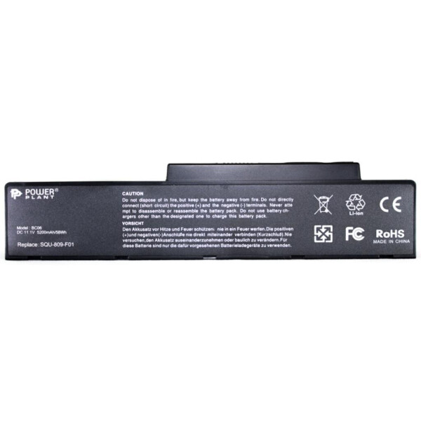 

Аккумулятор для ноутбука FUJITSU Amilo Pi3560 (SQU-809-F01) 10.8V 5200 mAh PowerPlant (NB00000273)