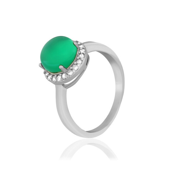 

Серебряное кольцо с фианитом КК2АЗФ/408 - 16,5