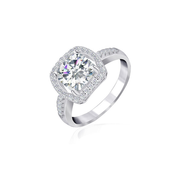 

Серебряное кольцо с фианитом КК2Ф/393 - 16,5