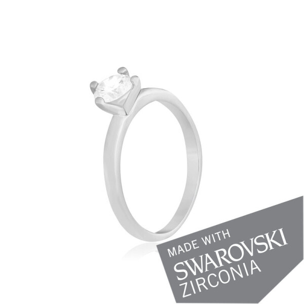 

Серебряное кольцо с цирконием SWAROVSKI ZIRCONIA К2С/717 - 18,5