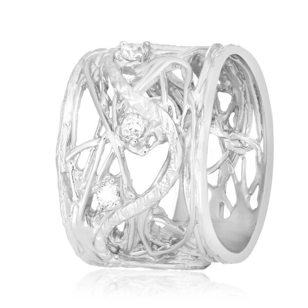 

Серебряное кольцо с фианитом КК2Ф/256 - 17,5