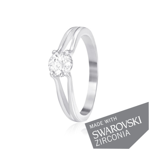 

Серебряное кольцо с цирконием SWAROVSKI ZIRCONIA К2С/704 - 17,5