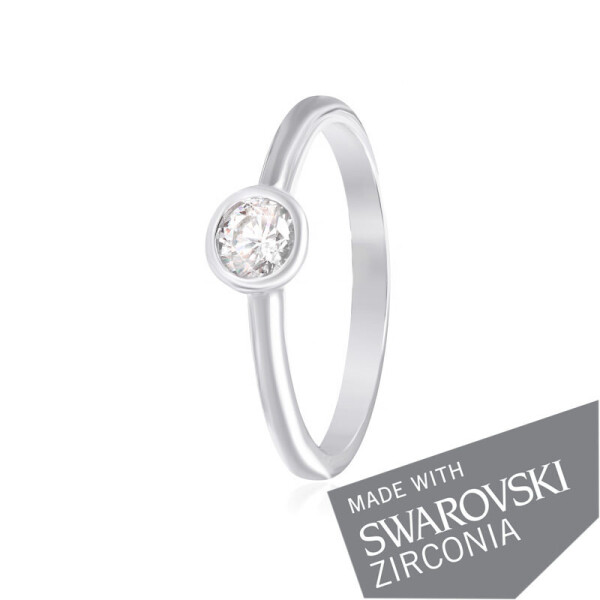 

Серебряное кольцо с цирконием SWAROVSKI ZIRCONIA К2С/456 - 16