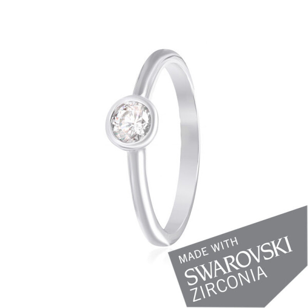 Акція на Серебряное кольцо с цирконием SWAROVSKI ZIRCONIA К2С/456 - 17 від Allo UA