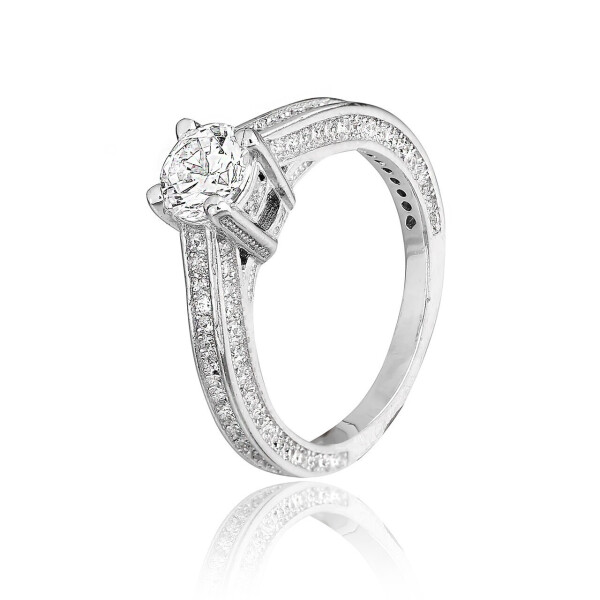 

Серебряное кольцо с фианитом К2Ф/231 - 17,5