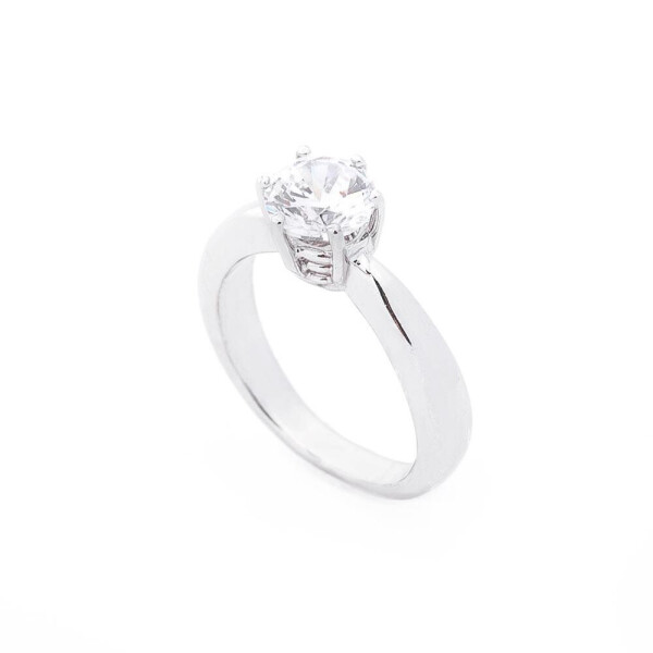 

Серебряное кольцо GS с фианитом