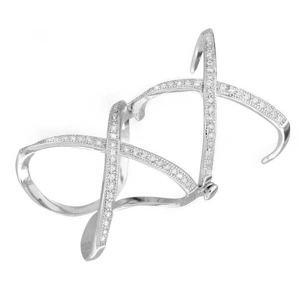 

Серебрянное кольцо родированное - К2Ф/250-16,5