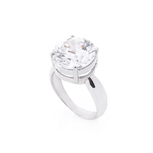 

Серебряное кольцо GS с фианитом