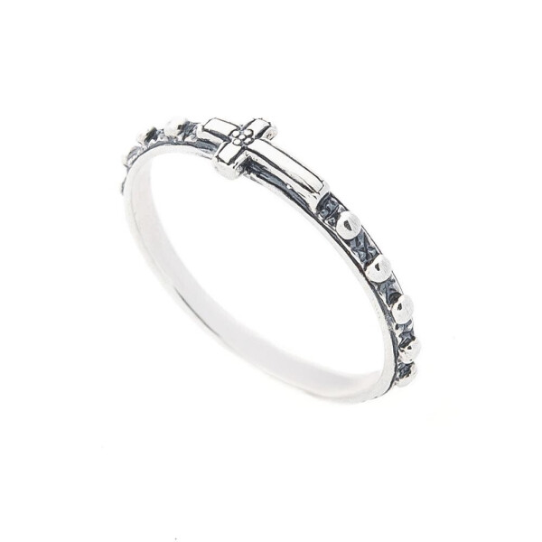 

Серебряное кольцо GS "Розарий" (чернение)