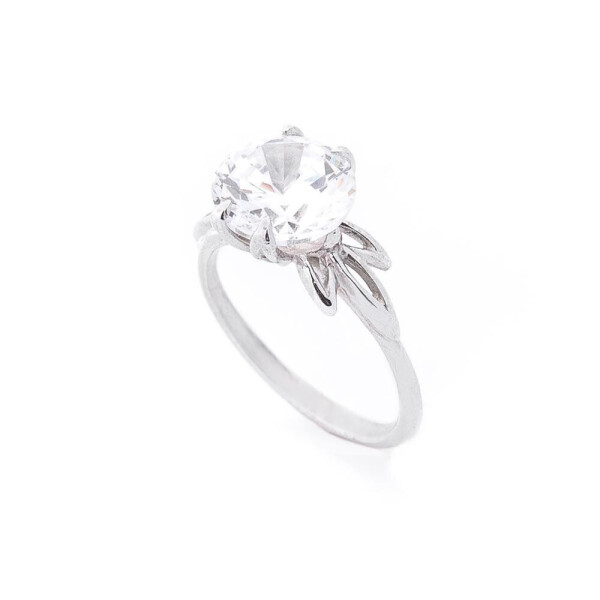 

Серебряное кольцо GS с фианитом