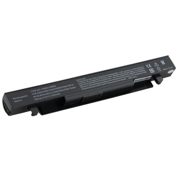 

Аккумулятор для ноутбука PowerPlant Asus X450 (A41-X550, AS-X550-4) 14.4V 2600 mAh (NB00000220)