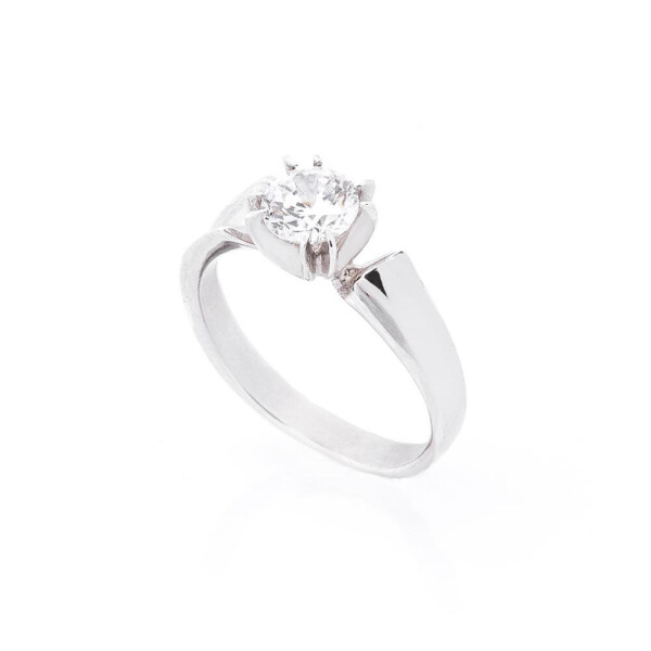 

Серебряное кольцо GS с фианитом