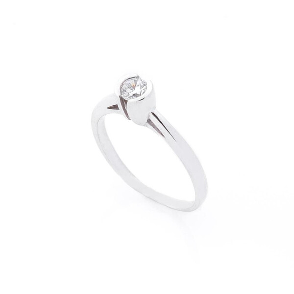

Серебряное кольцо GS с фианитом