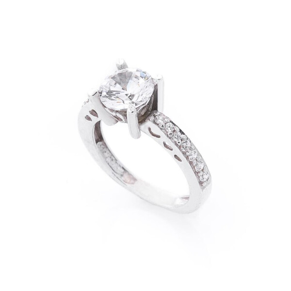 

Серебряное кольцо GS с фианитами