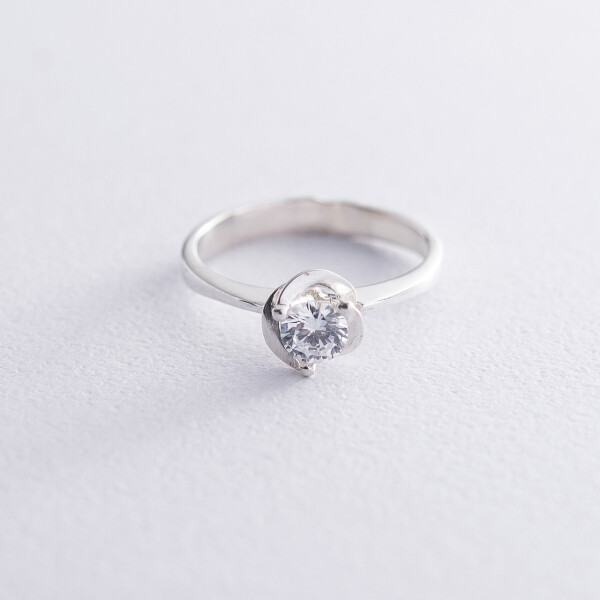

Серебряное кольцо GS с фианитом