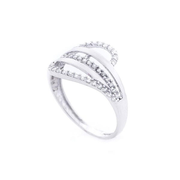 

Серебряное кольцо GS (фианиты)