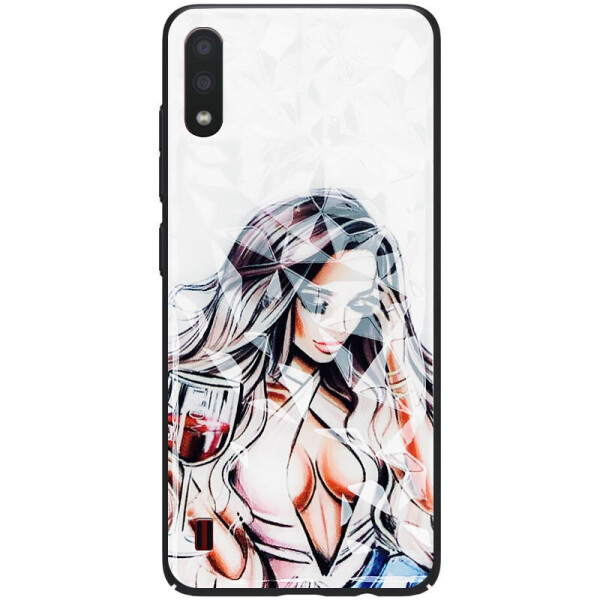 

TPU+PC чехол Prisma Ladies для Samsung Galaxy A01 (Sexy) (930359)