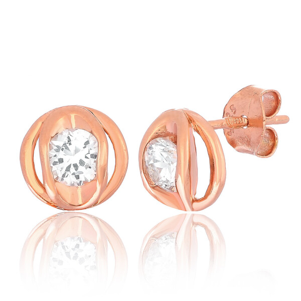 

Серебряные серьги позолоченные с фианитом СК3Ф/413