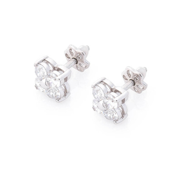 

Серебряные серьги-гвоздики GS с фианитами