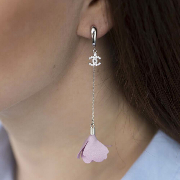 

Серебряные Серьги GS "Лепестки"
