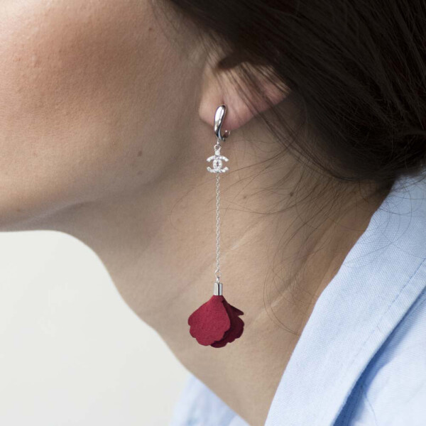 

Серебряные Серьги GS "Лепесточки"