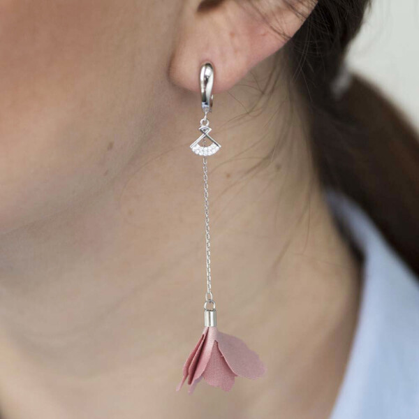 

Серебряные Серьги GS "Лепестки"