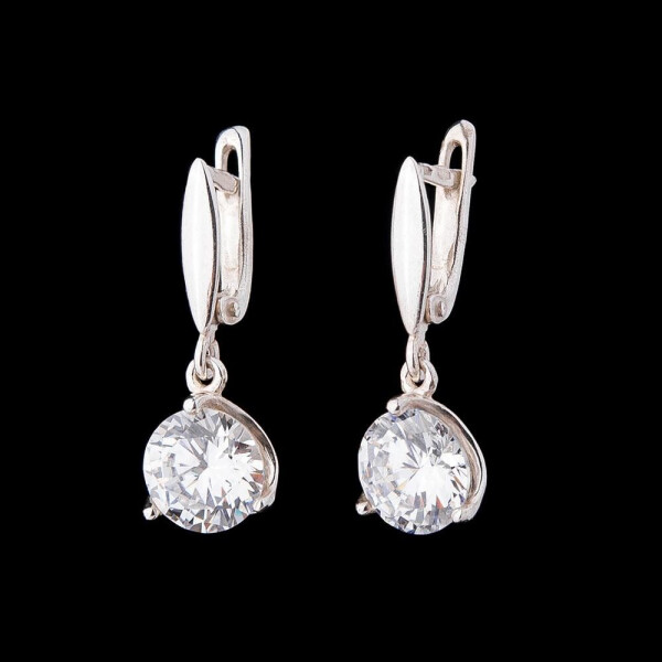 

Серебряные Серьги GS (фианиты)