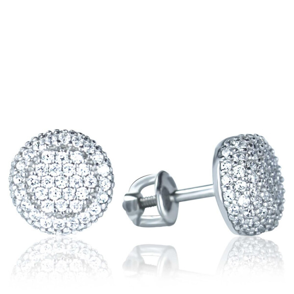 

Серебряные серьги гвоздики-пуссеты GS с фианитами 2648-9p-cz