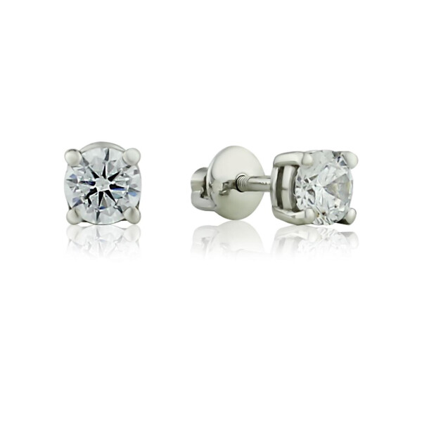 

Серебряные серьги гвоздики-пуссеты GS с фианитом 2295-1p-cz