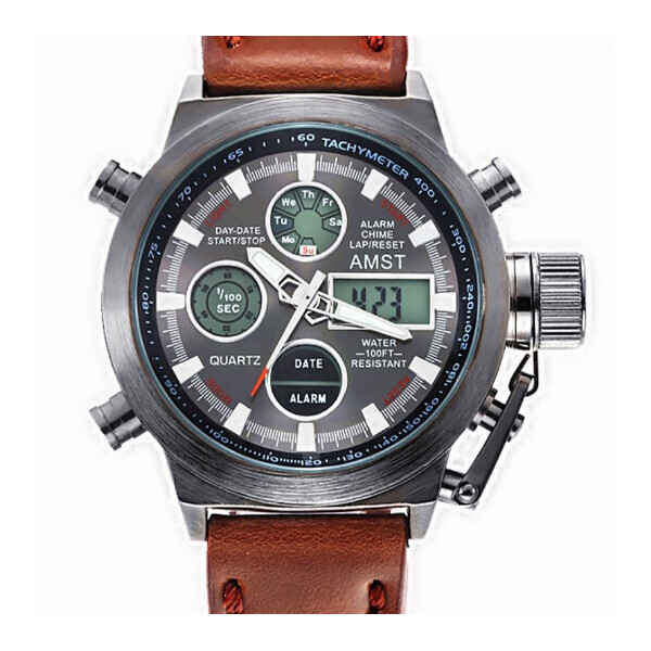

AMST Мужские спортивные кварцевые часы AMST Mountain Brown 1233