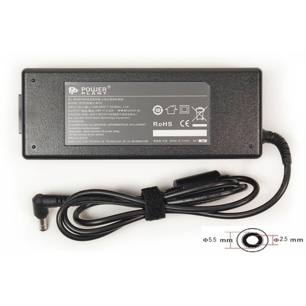 

Блок питания к ноутбуку PowerPlant ASUS 220V, 19V 120W 6.32A (5.5*2.5) (AS120F5525)