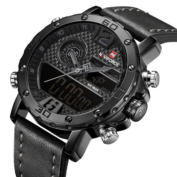

Naviforce Мужские спортивные кварцевые часы Naviforce Next Black 9134