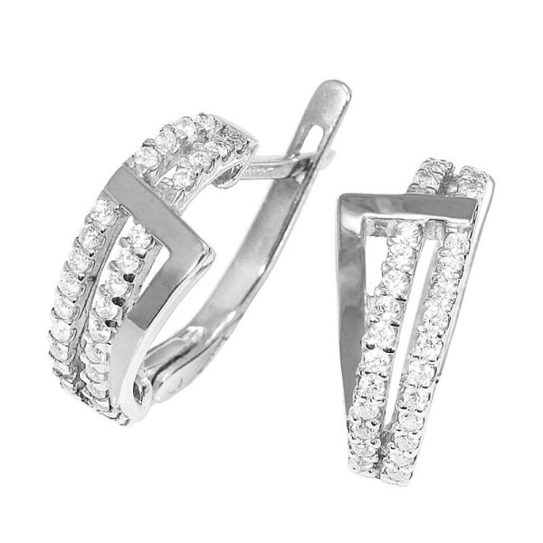 

Серебряные серьги GS с мелкими камнями