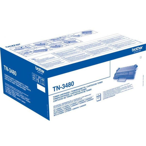 

Картридж Brother HL-L5000/5100/6250, DCP-L5500, MFC-L5700, 8K (TN3480)