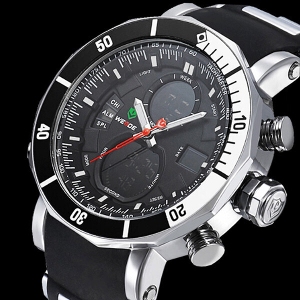 

Weide Мужские спортивные кварцевые часы Weide Kasta Black 1239