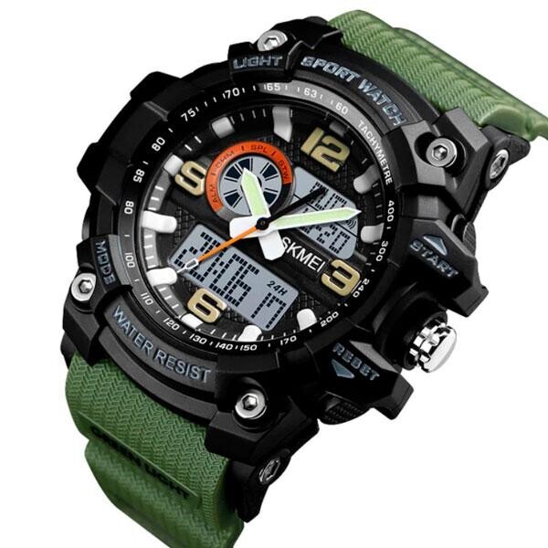 

Skmei Мужские спортивные кварцевые часы Skmei Disel Green 1283