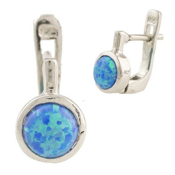 

Серебряные серьги GS с опалом (0566986)