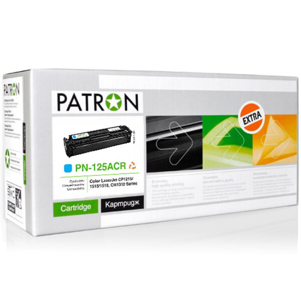 

Картридж PATRON HP CLJ CP1215/ CP1515 CYAN Extra (PN-125ACR)