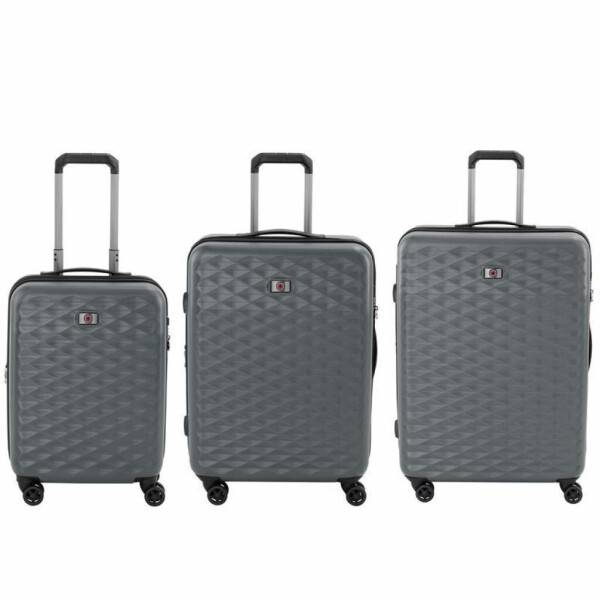 

Набор чемоданов Wenger Lumen, (20"+24"+28"), 4 колеса (серый) (604335)