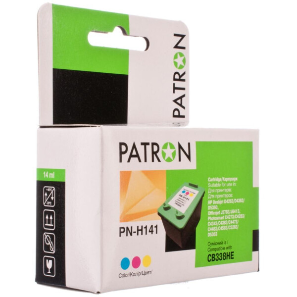 

Картридж PATRON HP №141 COLOUR /CB338HE (PN-H141)